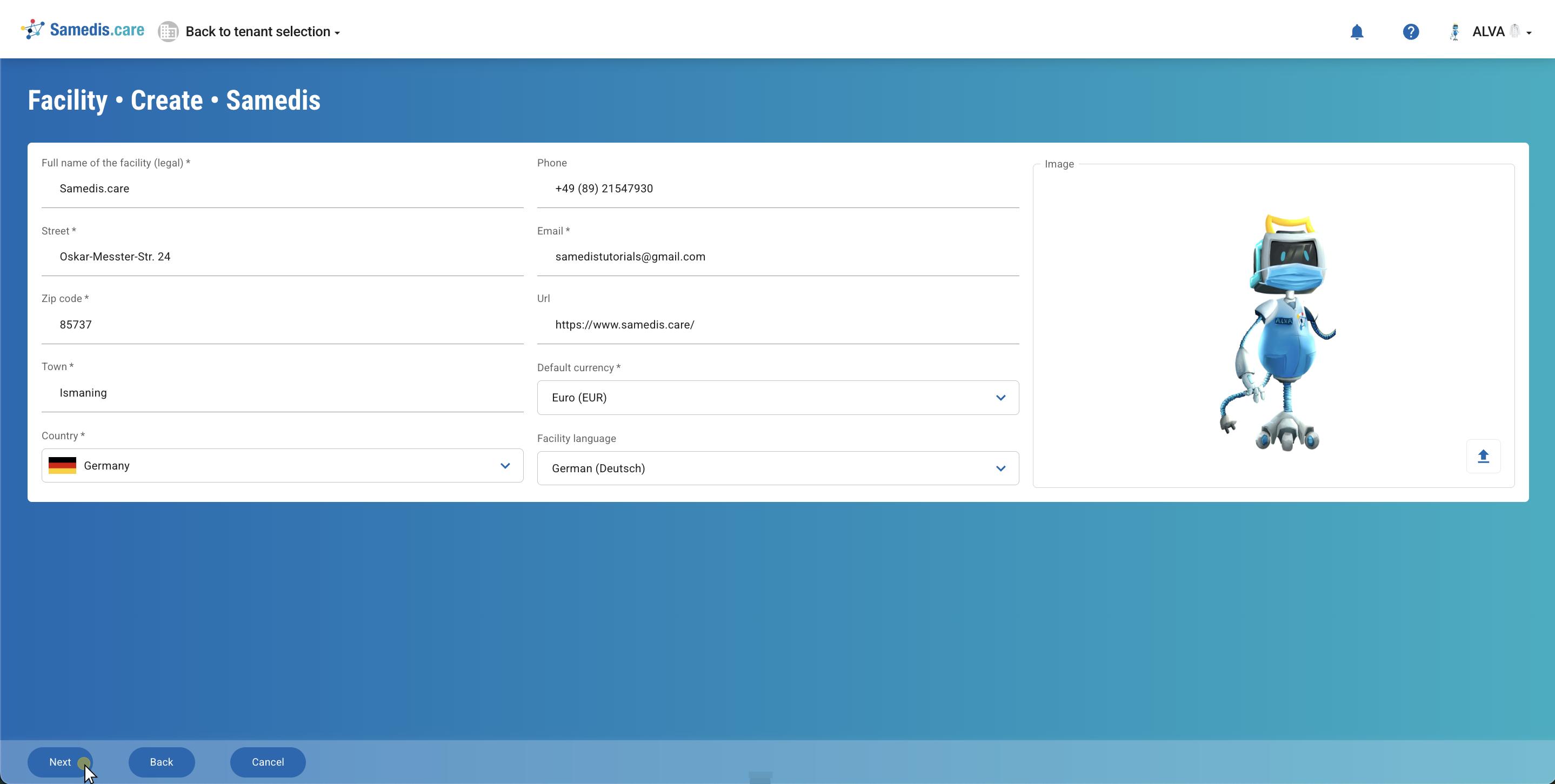 Collect facility data