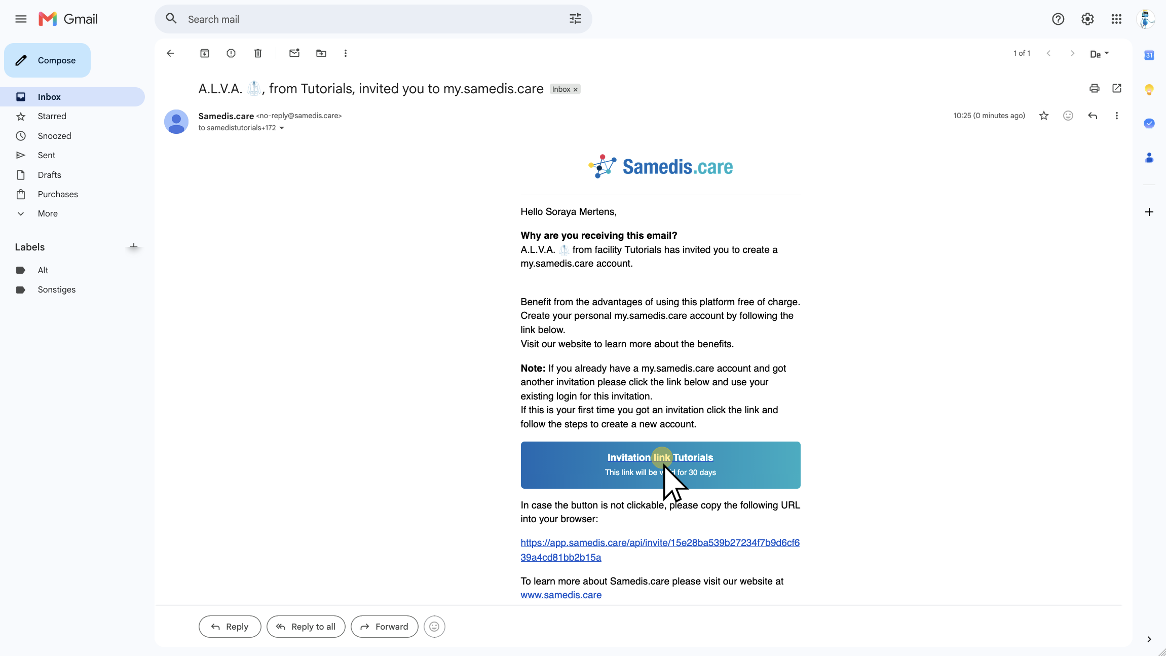 Accepter l’invitation