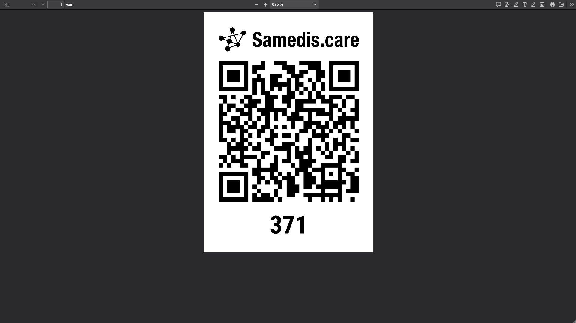 Imprimer le code QR