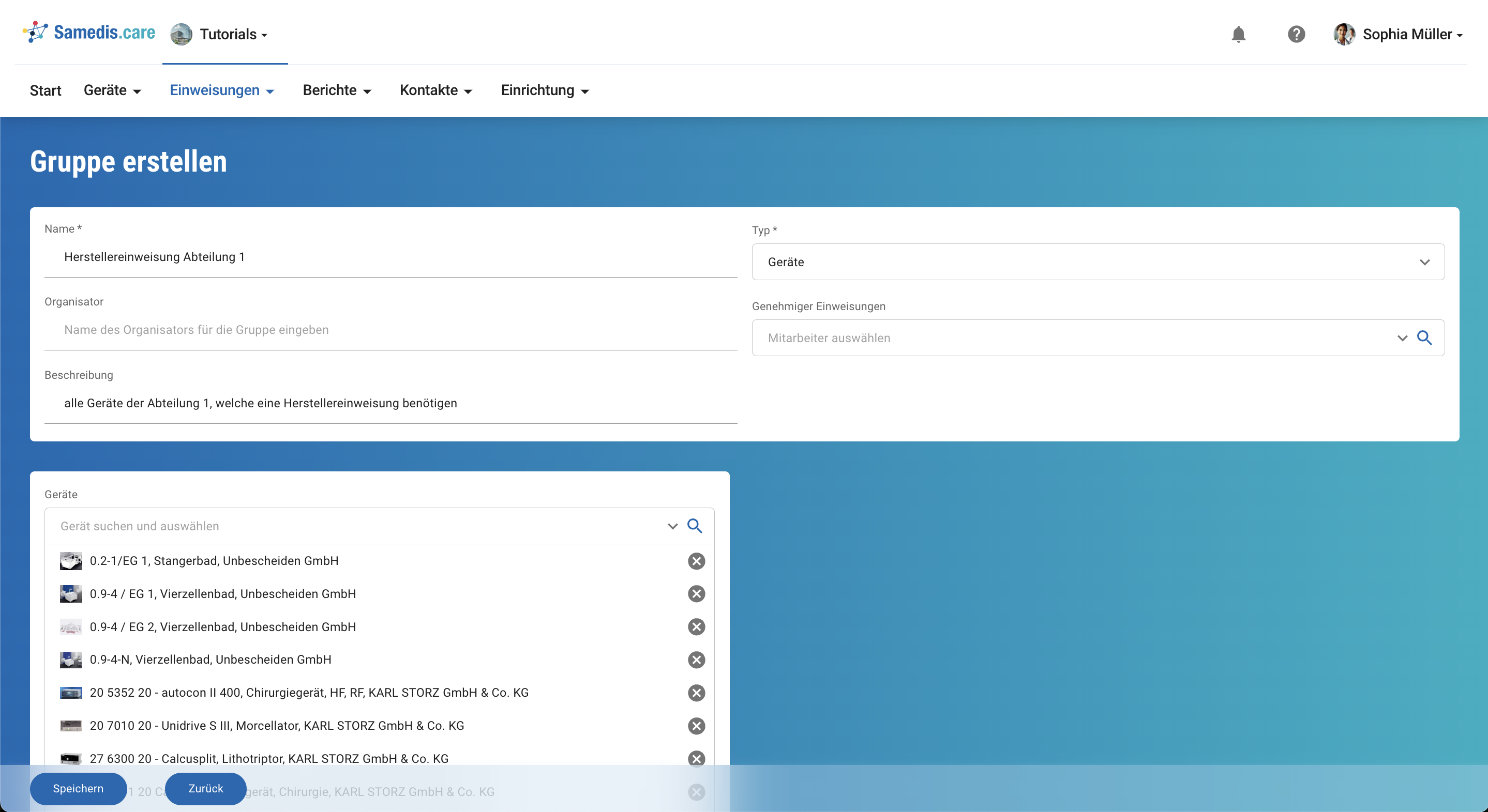 Beispiel 2: Kritische Geräte