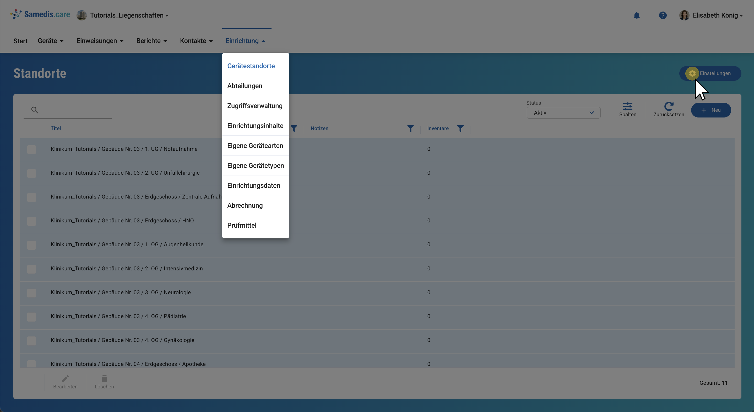 Liegenschaften anlegen