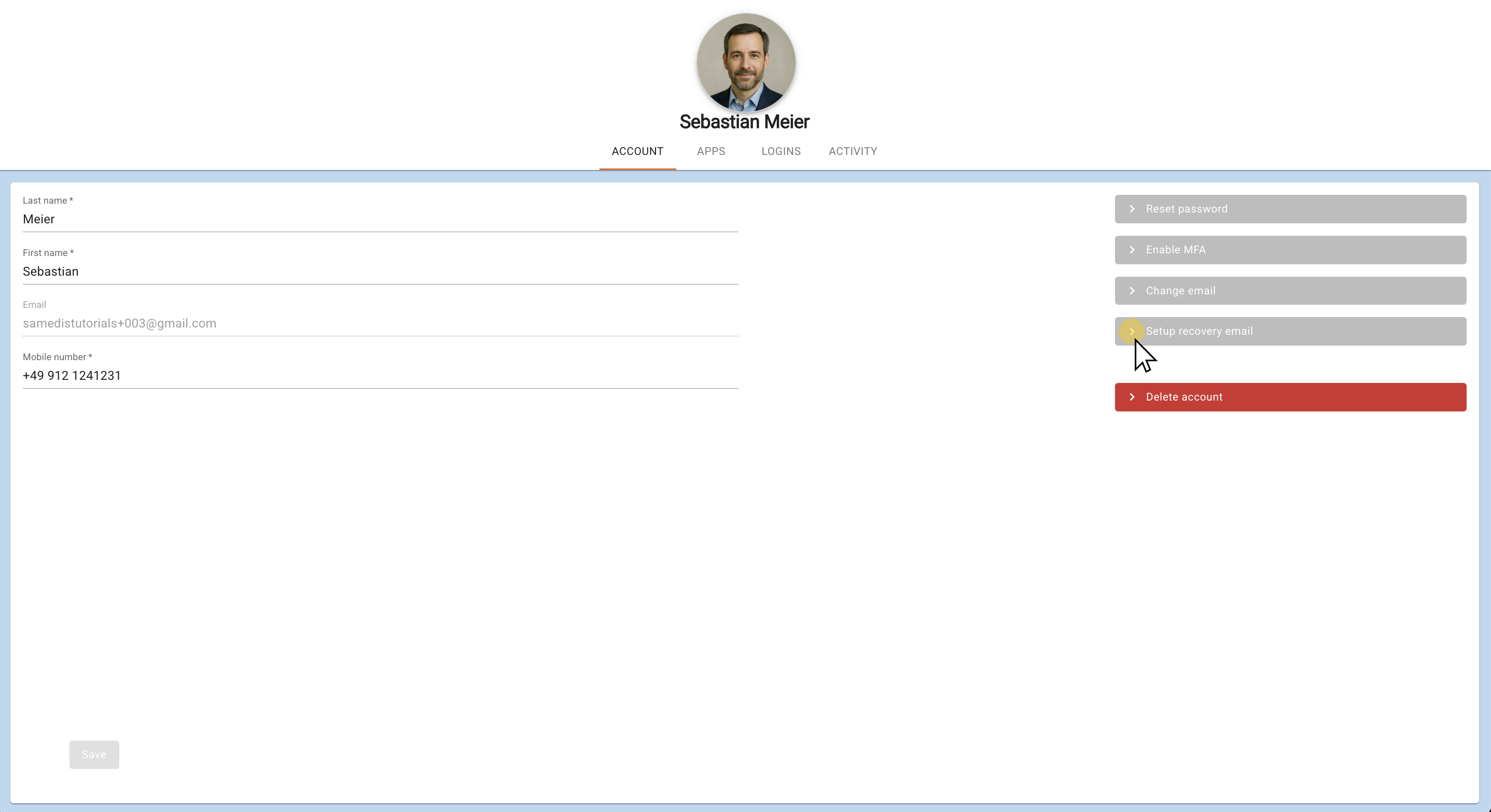 Herstel-e-mailadres instellen