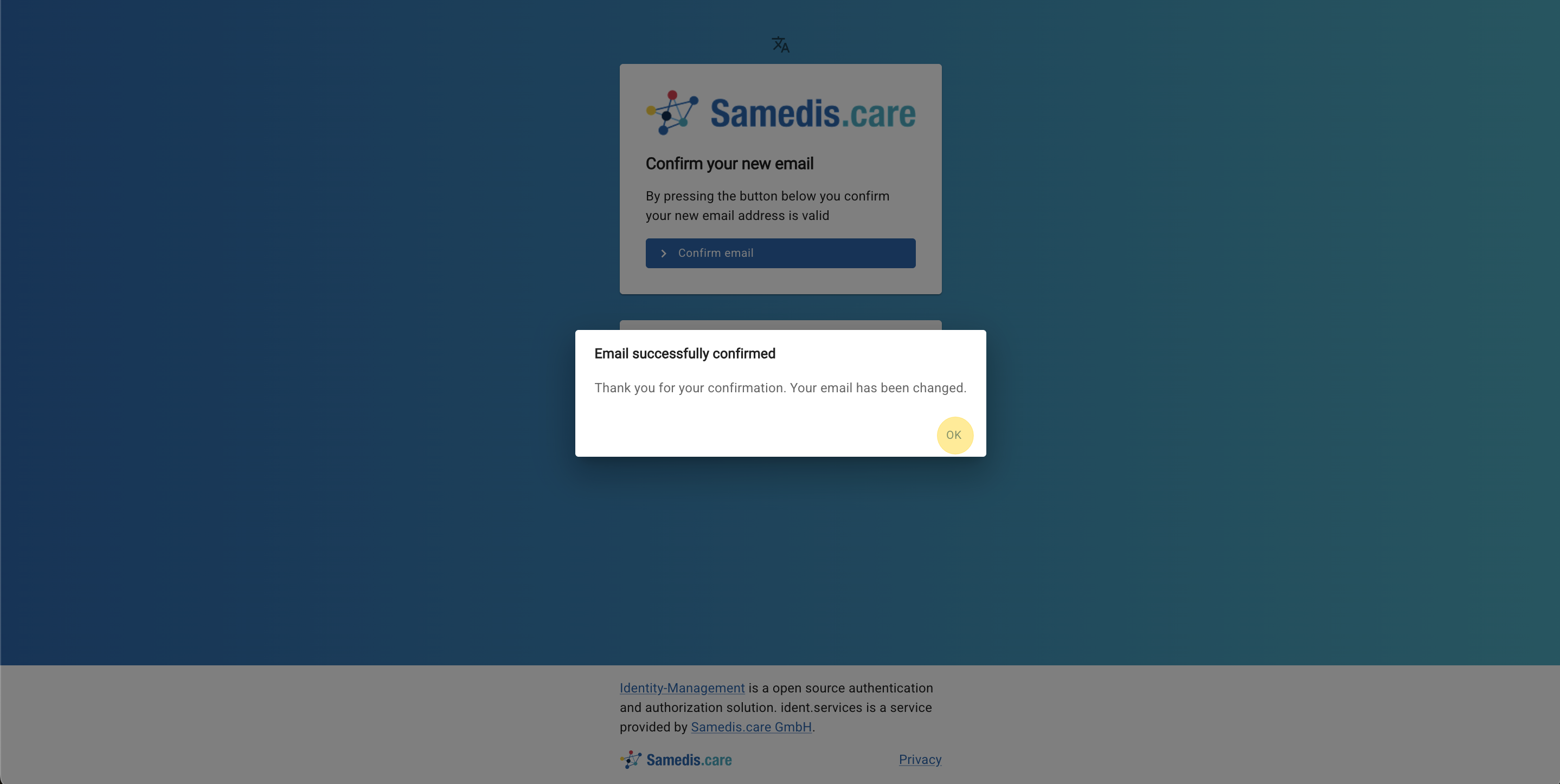 Verify email address